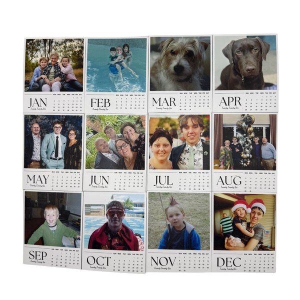 🗓️ Personalised Calendar Magnets – 2026 Edition - Full 12 Months for