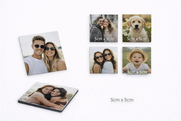 Button Magnet Square 5cm x 5cm