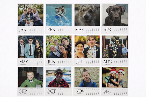 🗓️ Personalised Calendar Magnets – 2026 Edition - Full 12 Months for