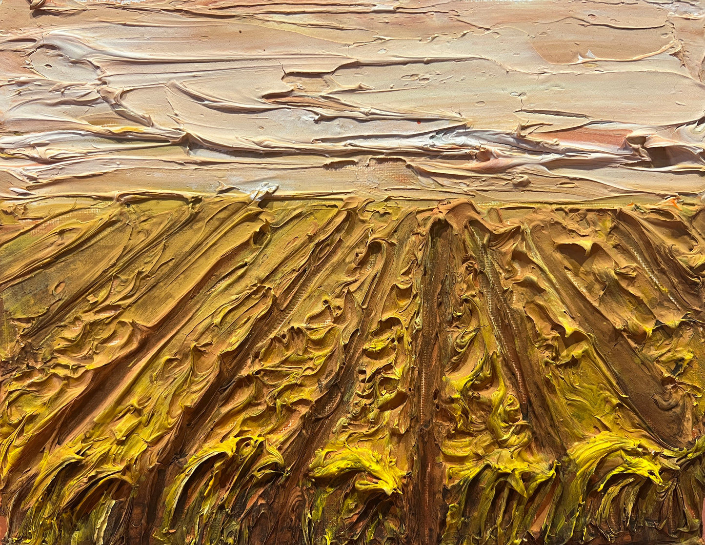 Wild Grasses, Acrylic & Texture Paste on Canvas, 2025