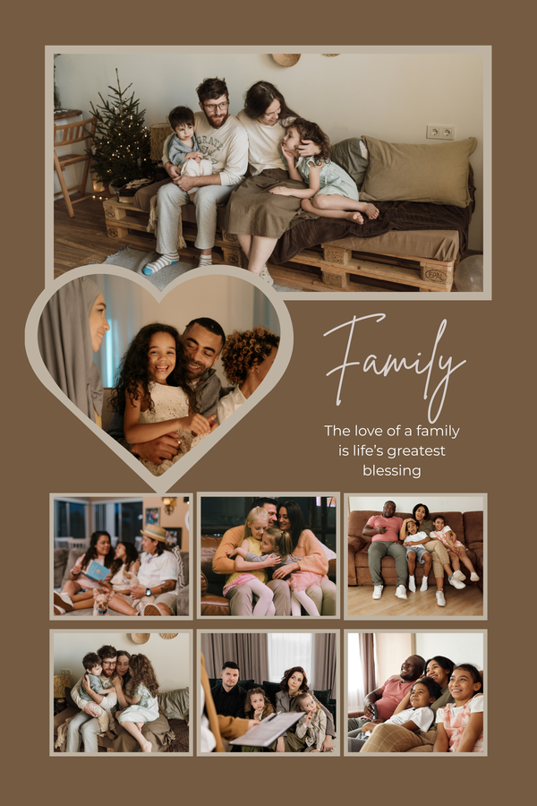 Fully Custom Photo Collage Magnet