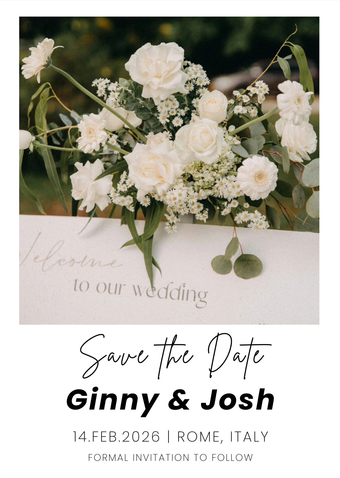 Design 11 | Customisable Save The Date Magnet