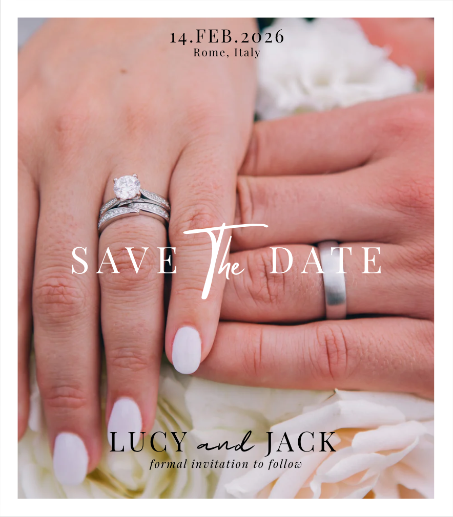 Design 4 | Customisable Save The Date Magnet