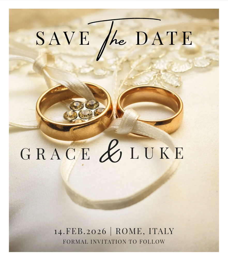 Design 5 | Customisable Save The Date Magnet