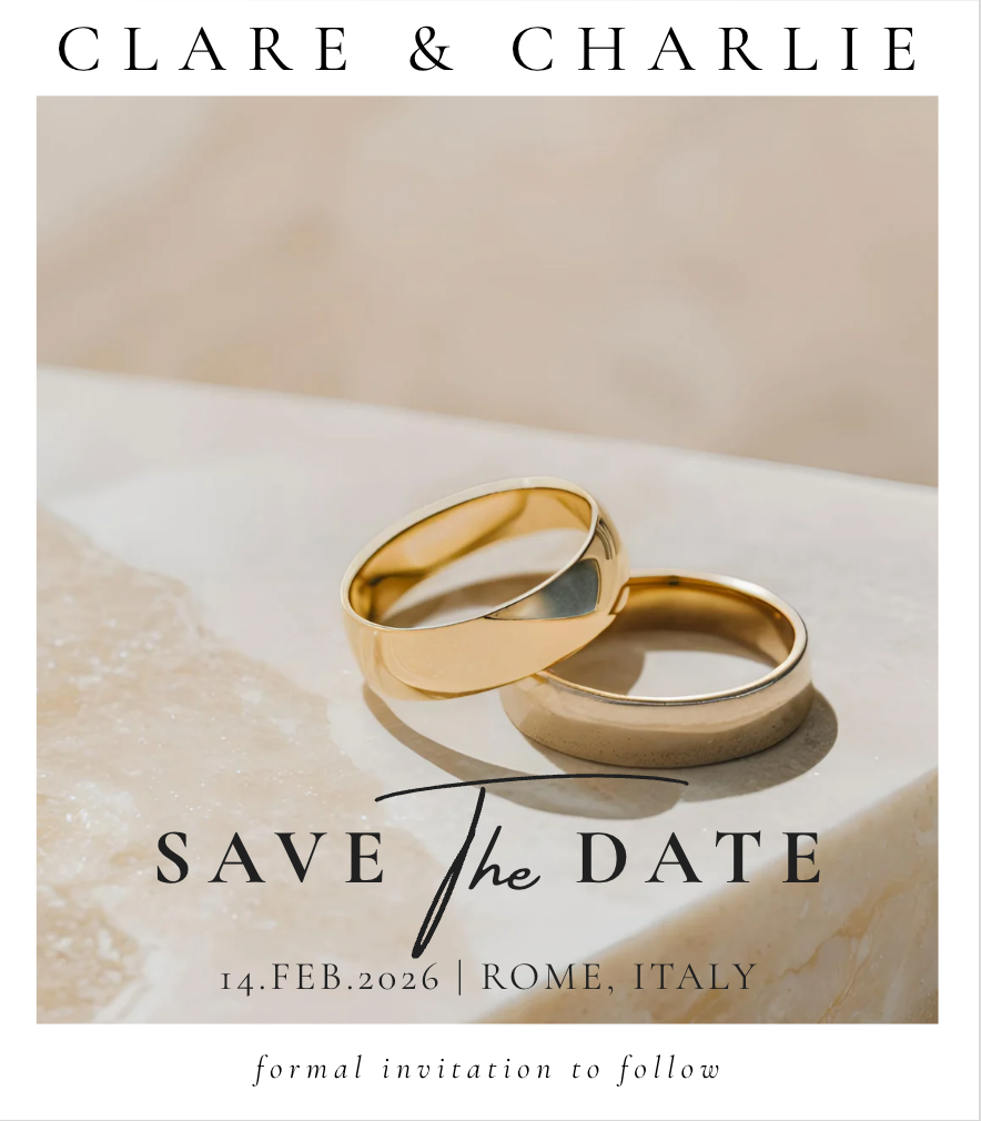 Design 6 | Customisable Save The Date Magnet
