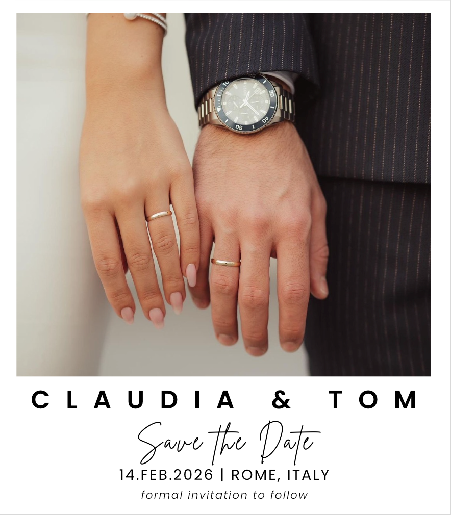 Design 9 | Customisable Save The Date Magnet