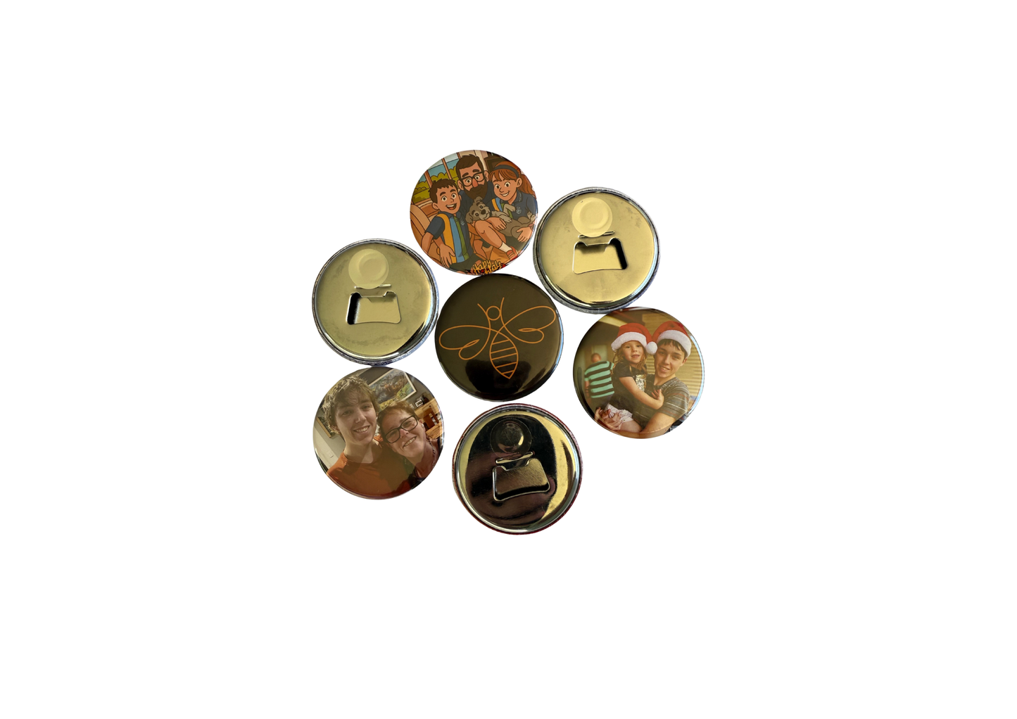 🍻 ✨ 58mm Personalised Bottle Opener – Custom Photo