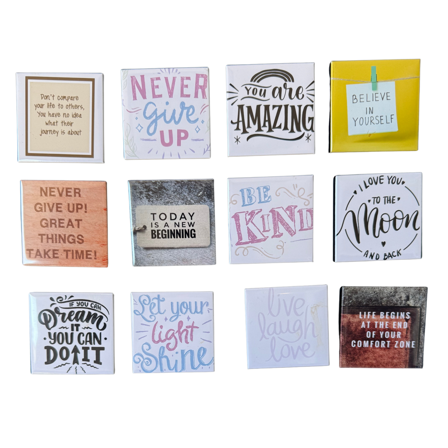 Button Magnet Square 5cm x 5cm