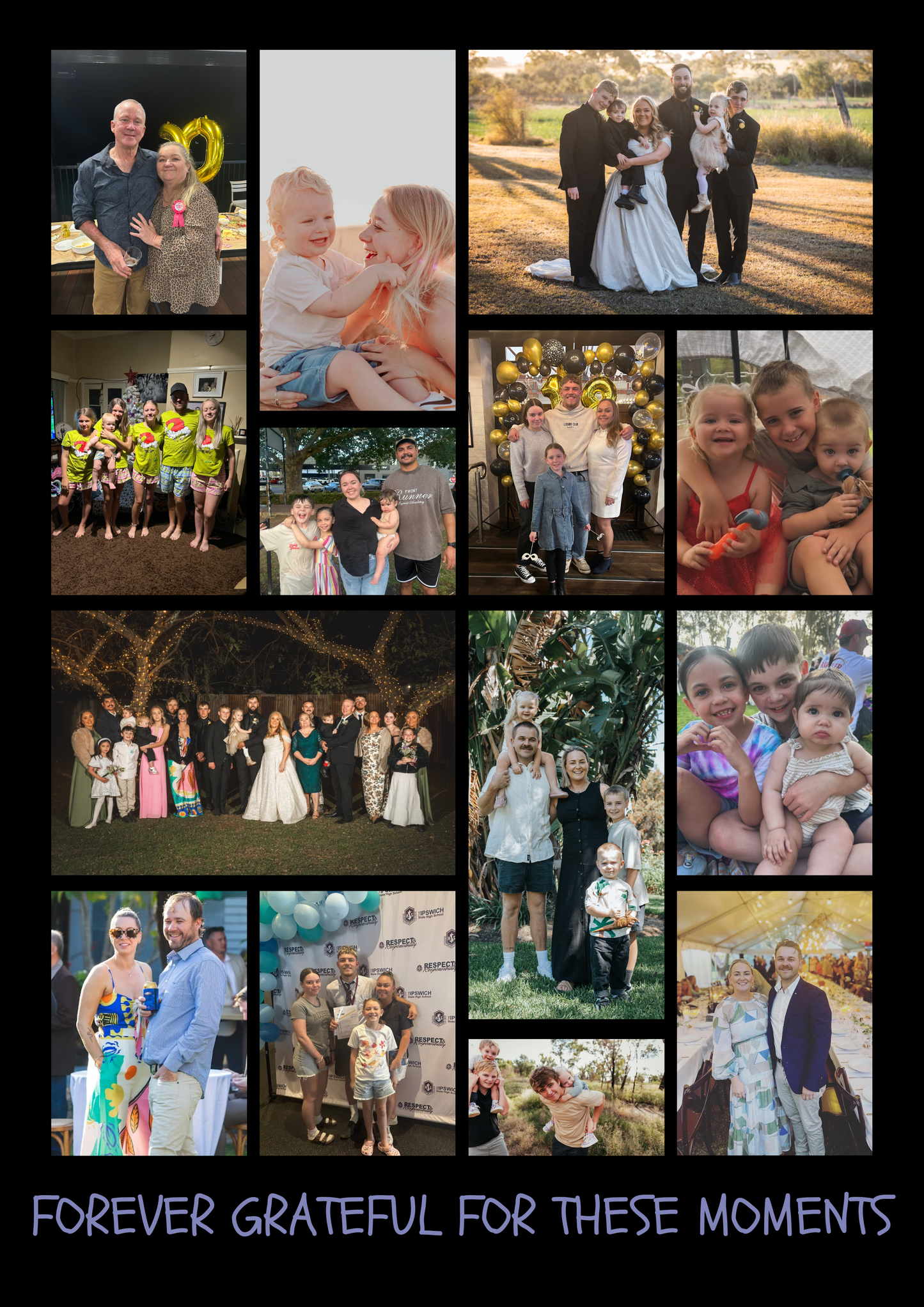 Fully Custom Photo Collage Magnet